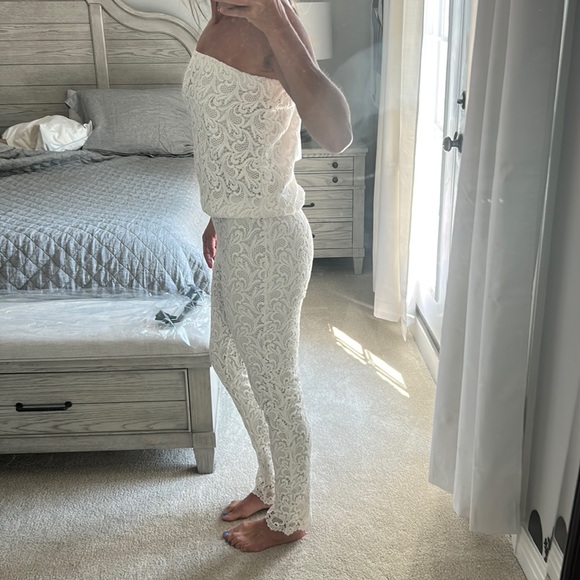 New Alexis Lazar Strapless Slim Leg Jumpsuit - Picture 2 of 15